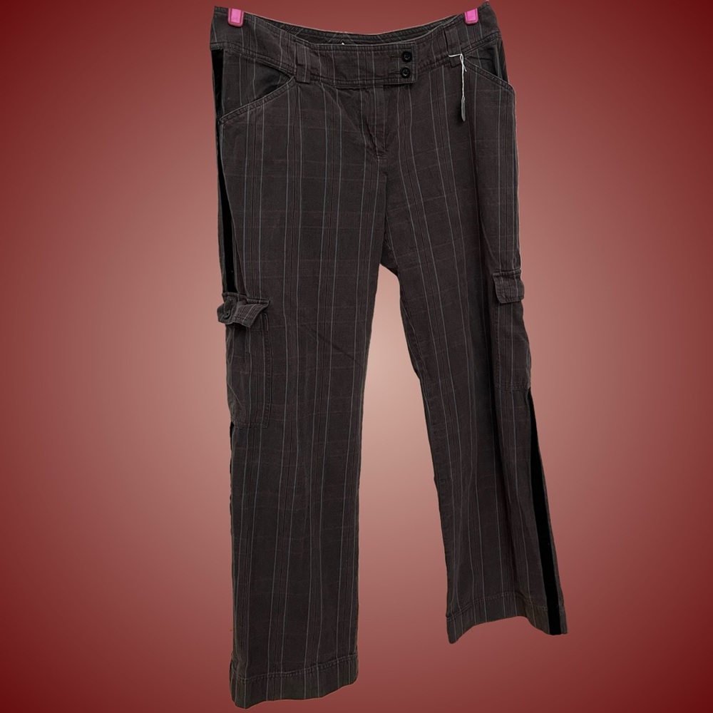 Cabi plaid corduroy flare pants